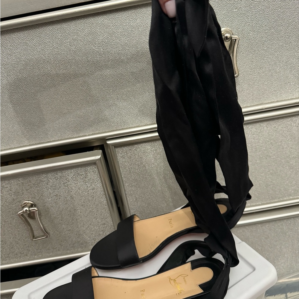 Christian Louboutin flat sandals size 39 1/2